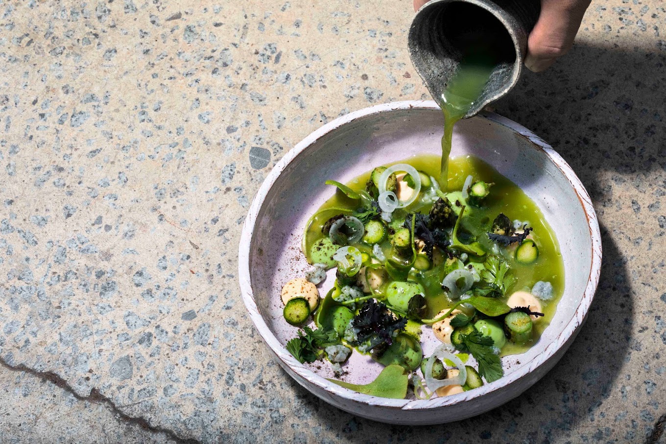 Vibrant Green Soup